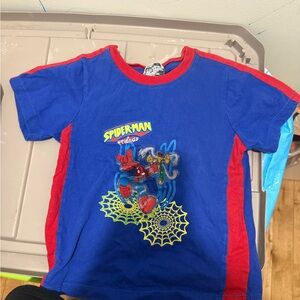 Vintage Spider-Man Graphic Tee - Blue & Red Kids Shirt